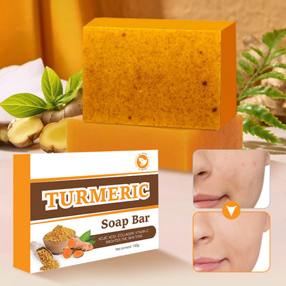 🧼💛 Natuurlijke Kurkuma Zeep – voor gezicht en lichaam 🌿👐