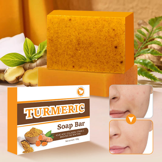 🧼💛 Natuurlijke Kurkuma Zeep – voor gezicht en lichaam 🌿👐