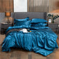 ✨ NU 50% KORTING! 🛏️ Zijden beddengoedset 25 momme – 100% moerbeizijde – 4 stuks (Overtrek + Laken + 2 Kussenslopen) voor luxe en comfort