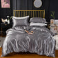 ✨ NU 50% KORTING! 🛏️ Zijden beddengoedset 25 momme – 100% moerbeizijde – 4 stuks (Overtrek + Laken + 2 Kussenslopen) voor luxe en comfort