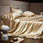 ✨ NU 50% KORTING! 🛏️ Zijden beddengoedset 25 momme – 100% moerbeizijde – 4 stuks (Overtrek + Laken + 2 Kussenslopen) voor luxe en comfort