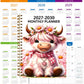 🎁 2+1 GRATIS! Maandplanner 2026–2030 Schattige Hooglander Koe – 5-Jarige Kalender voor Langetermijnplanning ✨🐮