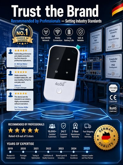 📶[Onbeperkt 5G] Mobiele pocketrouter