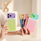 💥【LIMITED TIME 50% OFF】🔥 iPhone 17 Pro Max Dopamine Color Block MagSafe Hoesje | Ultraslank Mat Hard PC | Vingerafdrukvrij & Valbescherming | Trendy Kleuren