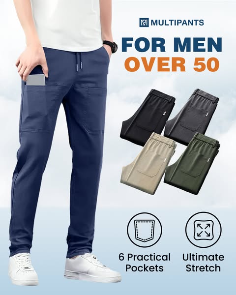 ⚡MEER DAN 50.000 VERKOCHT!🔥MultiPants – Zeer rekbare, duurzame cargobroek met veel zakken