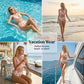 Bikini set met bloemenprint en hoge taille voor dames