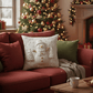 🎄 Kerst Kussenhoes met Feestelijke Print – Zacht, Comfortabel en Perfect voor een Warme, Gezellige Sfeer in Huis 🏠✨