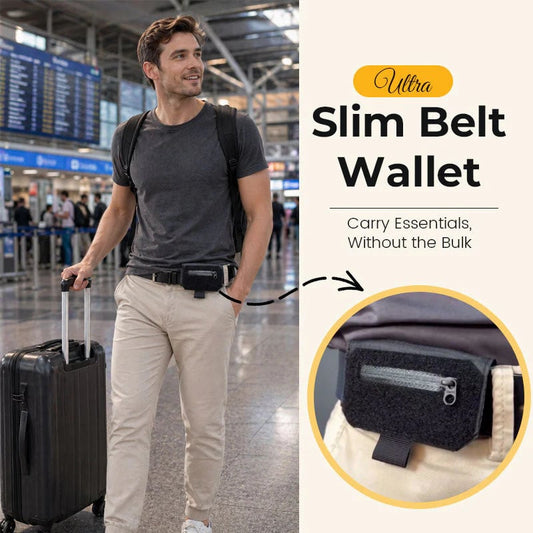 💳 NU 50% KORTING!🛡️ Slanke riemportemonnee – Niets dat opvalt en discreet mee te nemen – Perfect voor op reis en dagelijks gebruik ✈️