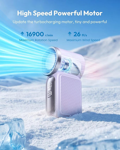 🌀Deze zomer voor slechts € 12.99!!!💨Mini-met led-display –👍Turbo-ventilator met 5 standen in zakformaat.✨Oplaadbaar via USB, snelle verkoeling voor onderweg en tijdens het opmaken. Het perfecte cadeau. Draagbare verkoelin