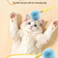 Elektrisch kattenhengel‑speelgoed voor binnenkatten, 2026 nieuw interactief automatisch intrekbaar kattenspeelstok met pluizige bal, harige bal‑lanceerder, verrijkingsspeelgoed voor kittens, volwassen katten en huishoudens met meerdere huisdieren