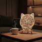 ⏳Tijdelijke aanbieding! 🧩Houten puzzel van 135 stukjes in gedempte tinten, met een kattenmotief.