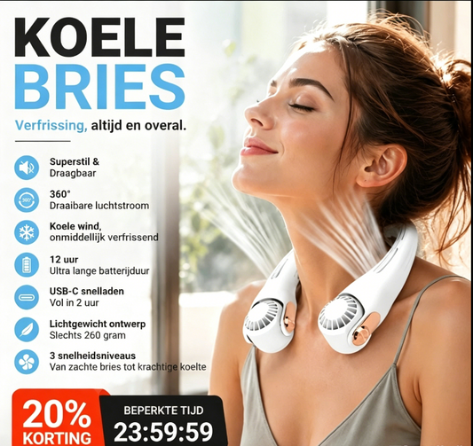 ❄️ Nek Air Conditioner ventilator - Ultra-rustige persoonlijke koeling voor de zomer