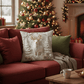 🎄 Kerst Kussenhoes met Feestelijke Print – Zacht, Comfortabel en Perfect voor een Warme, Gezellige Sfeer in Huis 🏠✨
