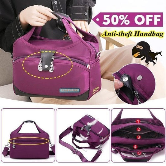 ❄️Zomerfresh 50% Korting!👜Anti-diefstal Schoudertas voor Dames – Lichtgewicht Reistas met Meerdere Ritsvakken voor Dagelijks Gebruik
