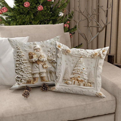 🎄 Kerst Kussenhoes met Feestelijke Print – Zacht, Comfortabel en Perfect voor een Warme, Gezellige Sfeer in Huis 🏠✨