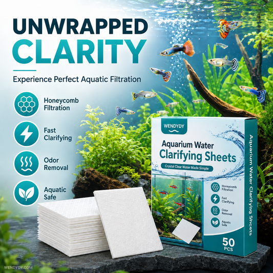 🐠 KOOP 1, KRIJG 1 GRATIS! ✨ AQUARIUM KLARIFICEERDE VELLEN - Kristalhelder water binnen 24 uur, verwijdert geuren en onzuiverheden, veilig voor alle vissen en planten 🌿🔮