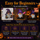 🎃💎 31‑daagse Halloween diamantschilderij adventskalender – DIY kabouterornament aftelset
