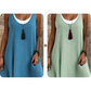 ⏰LAATSTE DAG VAN DE UITVERKOOP 50% KORTING💃Casual, loszittende, mouwloze tanktopjurk voor dames in tweedelige stijl