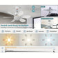 🌀💡 2-IN-1 DRAAGBARE PLAFONDVENTILATOR & LAMP met afstandsbediening 📱🔧✨