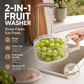 🎁 2+1 GRATIS + 50% KORTING! 2-in-1 Afdruipmand met Deksel – Ruimtebesparend en Stijlvol voor een Opgeruimde Keuken ✨