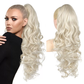 💜Tijdelijke aanbieding: 50% KORTING💜Clip-on golvende paardenstaart-extensie