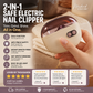 🎉 Uitverkoop 2026 — Meer dan 113.000 stuks verkocht! ✂️ Slimme 2-in-1 elektrische nagelknipper met polijstfunctie – Beveiligingssysteem tegen beknelling en LED-lampje 💅