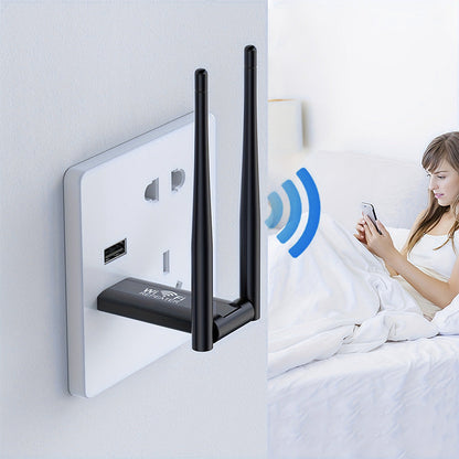 📶 KOOP 2 KRIJG 1 GRATIS! ✨ USB WiFi-versterker - Dubbele antennetechnologie voor verbeterde netwerkdekking thuis/op kantoor met eenvoudige installatie 🏠🚀