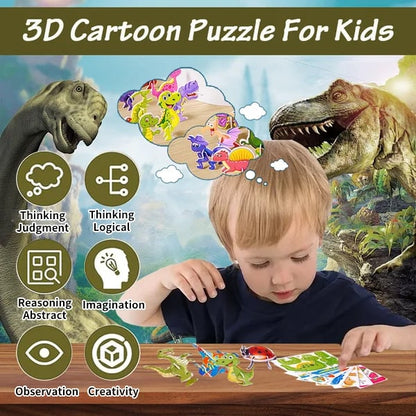 🔥Educatieve 3D Carton Puzzel🧩 (25 stuks)