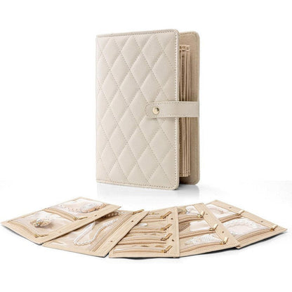 🔥 Nieuw trendy product ❤️‍🔥 Elegante, draagbare sieradentas met ruitjespatroon