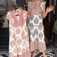 👗 50% KORTING! 🌸 Elegante mouwloze jurk met ruches en print voor dames – Licht, vrouwelijk en perfect voor zomerdagen, bruiloften of vakanties 🏖️