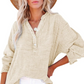 🔥Uitverkoop: laatste dag, 50% korting💖Casual damesblouse van gaas met knoopsluiting en lange mouwen