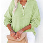 🔥Uitverkoop: laatste dag, 50% korting💖Casual damesblouse van gaas met knoopsluiting en lange mouwen