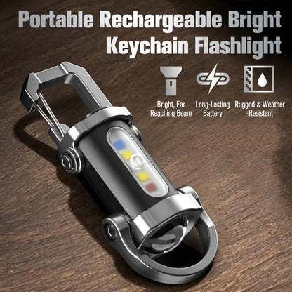 🔦 1+1 GRATIS! 🔦 Oplaadbare sleutelhanger-zaklamp – 300 lumen, USB-C-oplaadfunctie & compact, onverwoestbaar ontwerp voor EDC ⚡