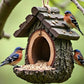 🔥 50% KORTING | Vogelvoederhuisje voor Buiten met Realistisch Boomstronkdesign Tuindecoratie & Vogelparadijs in één – Trek Meer Vogels naar je Tuin