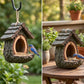 🔥 50% KORTING | Vogelvoederhuisje voor Buiten met Realistisch Boomstronkdesign Tuindecoratie & Vogelparadijs in één – Trek Meer Vogels naar je Tuin