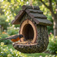 🔥 50% KORTING | Vogelvoederhuisje voor Buiten met Realistisch Boomstronkdesign Tuindecoratie & Vogelparadijs in één – Trek Meer Vogels naar je Tuin