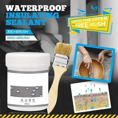 💧 2+1 GRATIS + 50% KORTING! Transparante Waterdichte Afdichtingskit – Voor Scheuren & Lekkages, Inclusief Gratis Kwast 🖌️✨
