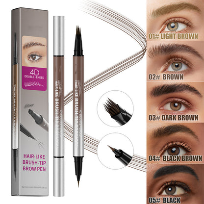 📢📢 Koop 2, krijg 1 GRATIS 💧 2-in-1 waterproof vloeibare wenkbrauwpen