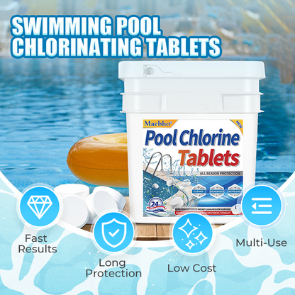 🏊 50% Korting – Langwerkende Chloortabletten voor Zwembaden | Helder Water Zonder Gedoe
