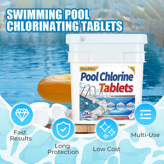 🏊 50% Korting – Langwerkende Chloortabletten voor Zwembaden | Helder Water Zonder Gedoe