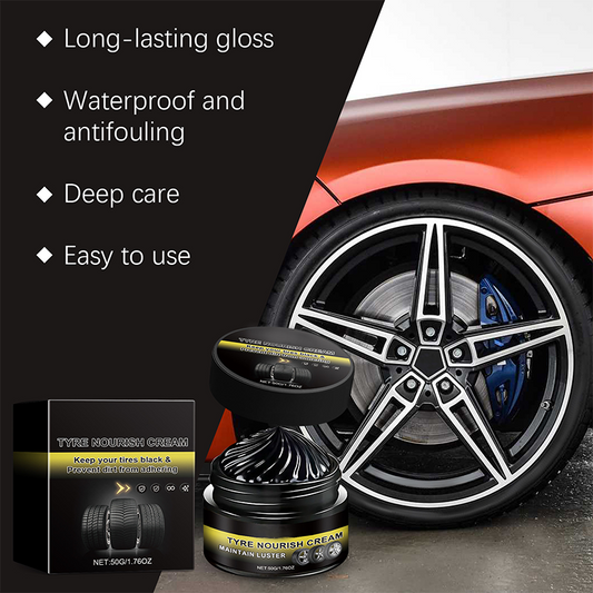 ✨ Premium velgenreiniger & polijstwas 🚗 Bandenweer als nieuw in seconden | Diepe zwarte glans & langdurige bescherming – Koop 2 Krijg 1 Gratis