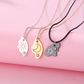⏰ Beperkte aanbieding! 💎 3-delige set vriendschapskettingen – ontwerp met zon, maan en sterren 🌞🌙✨ | Versierd met kristallen 💎 – zinklegering 🛡️