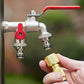 🚰🔧 Universele Roestvrijstalen Tuinkraan met Dubbele Uitgang 💧🌿
