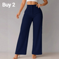 🎁2026 Nieuw binnen 50% KORTING💥⏰🎁Dames Effen Kleur Casual Broek met Wijde Pijpen