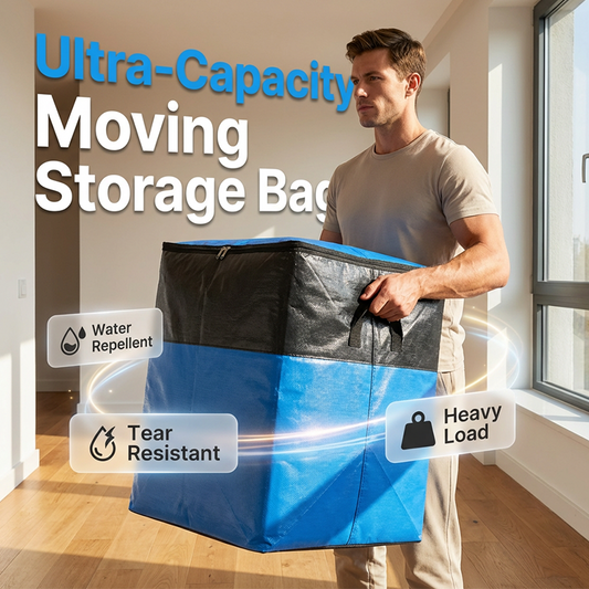 🧳 50.000+ verkocht!📦 Heavy-Duty Verhuis- & Opbergtas (Tot 180L) | Oersterk & Waterafstotend🏠