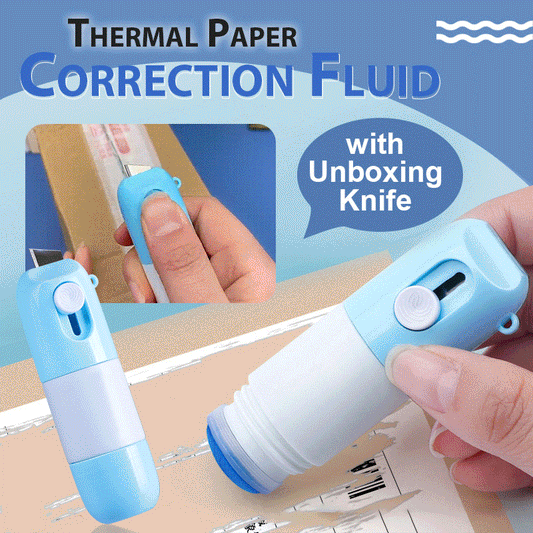 ⚡ 1+1 GRATIS! Thermopapier Correctievloeistof met Uitpakmes – Snel Vlekken en Krassen op Thermisch Papier Corrigeren ✨
