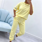 💥NIEUWE TOPAANBIEDING💥Casual set met top met korte mouwen en broek voor dames