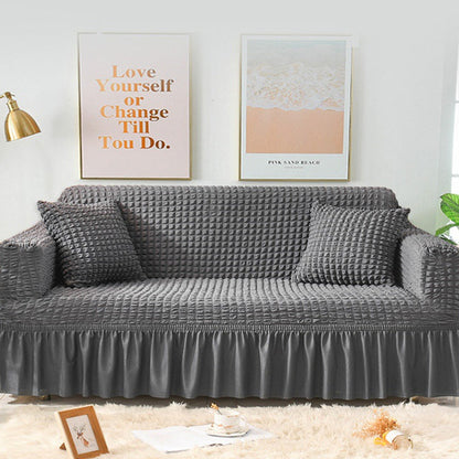 🛋️✨💧 Elastische bankhoes met bubbeltextuur en ruches 🎀🛡️