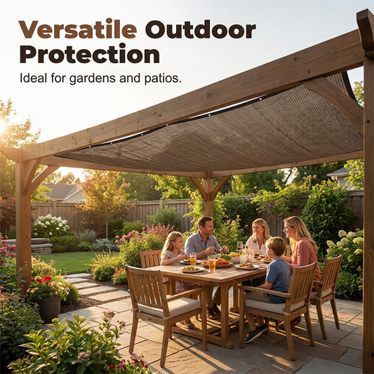 ❄️Zomerse aanbieding: 50 % korting!☀️UV-bestendig schaduwdoek voor tuin en terras – ademend zonneschermnet met verstevigde randen
