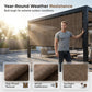 ❄️Zomerse aanbieding: 50 % korting!☀️UV-bestendig schaduwdoek voor tuin en terras – ademend zonneschermnet met verstevigde randen